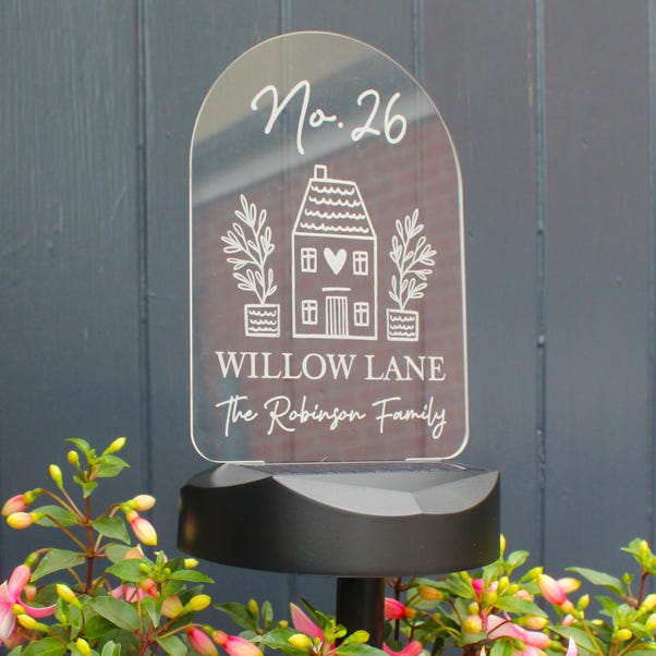 Personalised Home Outdoor Solar LED Light  image 1 of 10