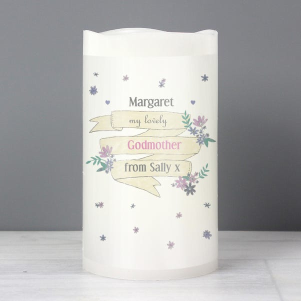 Personalised Garden Bloom LED Candle  image 1 of 5