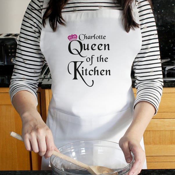 Personalised Queen of the Kitchen Apron image 1 of 2