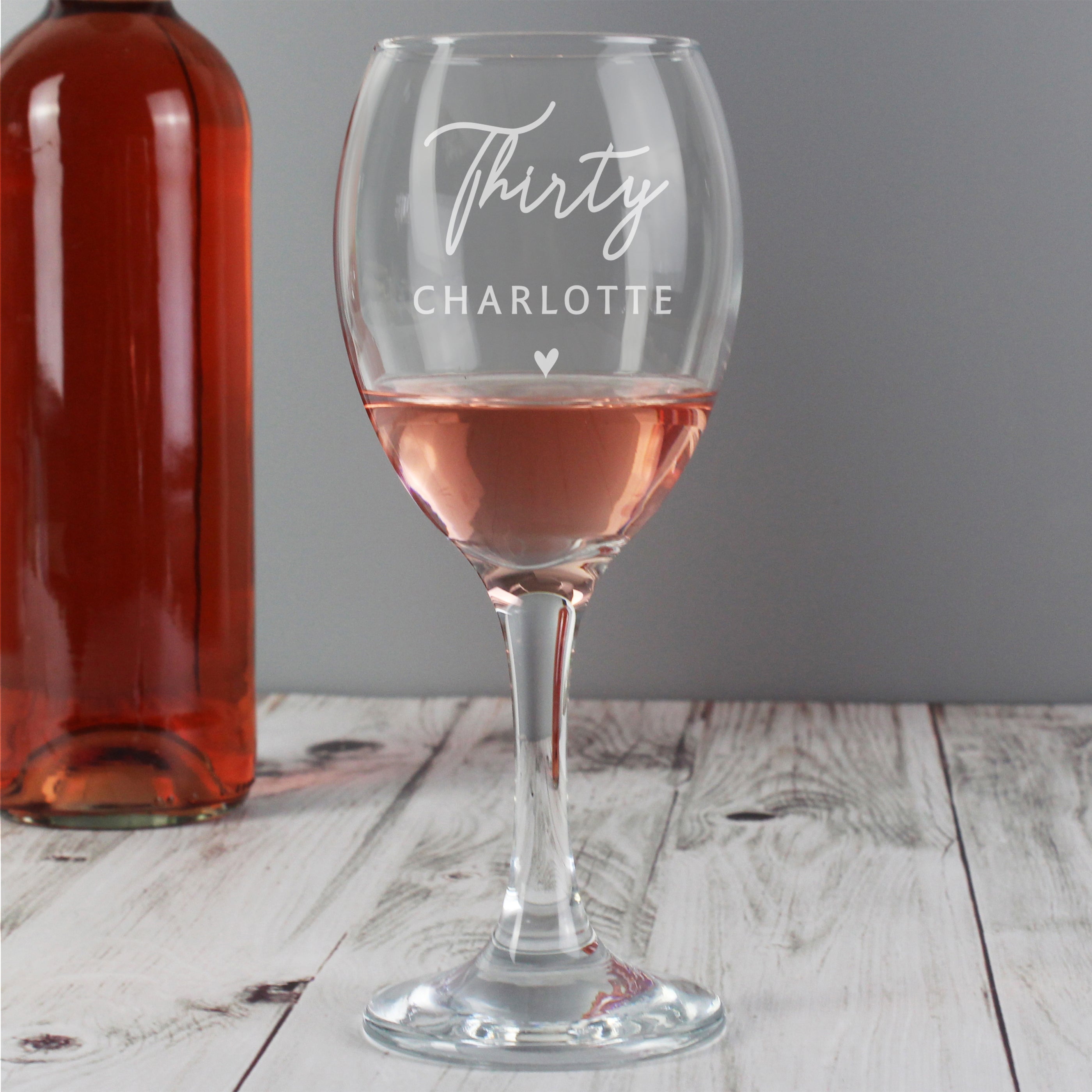 Personalised Birthday Wine Glass Clear