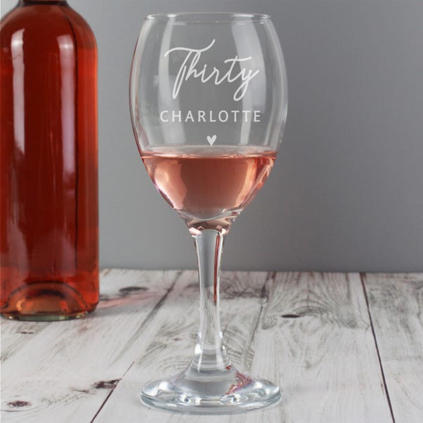 Personalised Birthday Wine Glass image 1 of 4