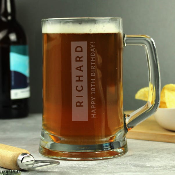 Personalised Classic Stern Pint Tankard image 1 of 5