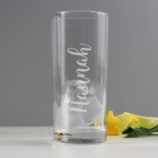 Personalised Engraved Hi Ball Glass image 1 of 3