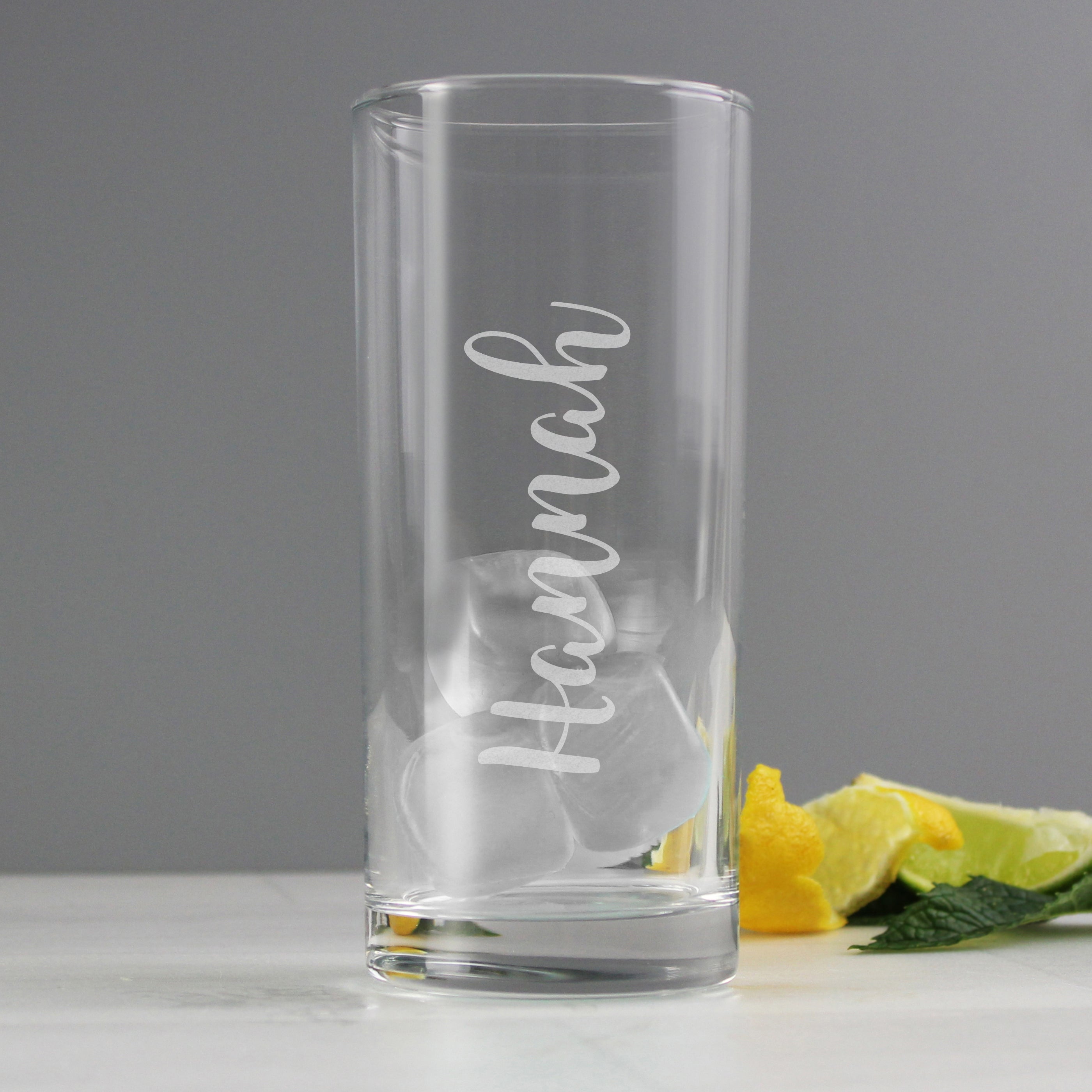Personalised Engraved Hi Ball Glass