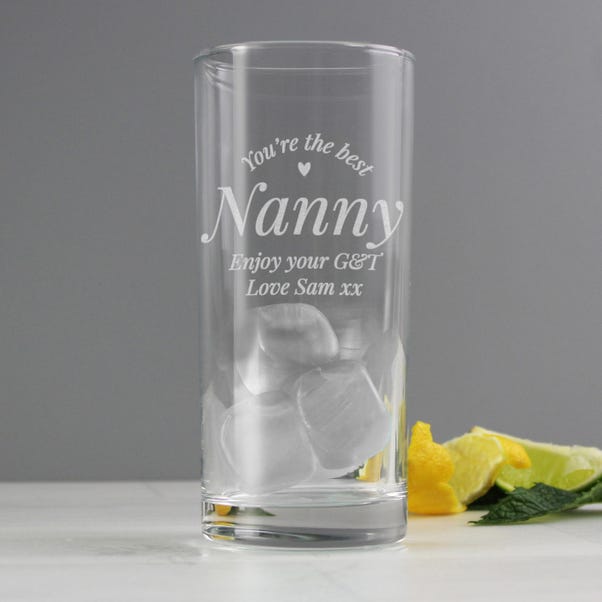 Personalised You Are The Best Hi Ball Glass image 1 of 5