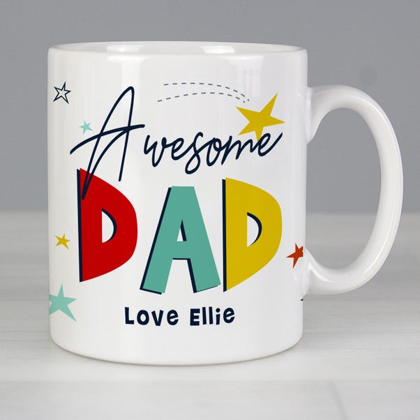 Personalised Awesome Dad Mug image 1 of 4