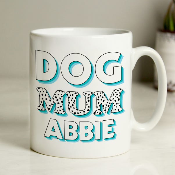 Personalised Dog Mum Spots Mug Blue image 1 of 4