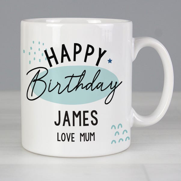 Personalised Happy Birthday Mug image 1 of 4