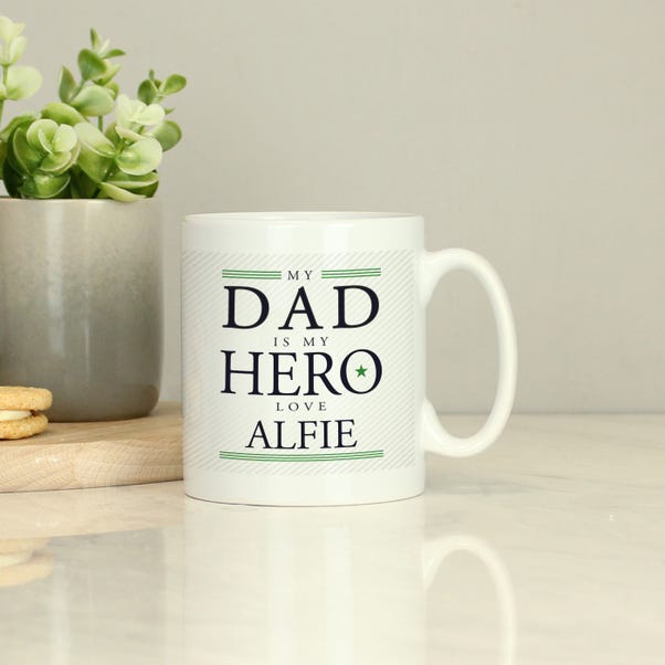 Personalised My Dad is My Hero Mug image 1 of 4