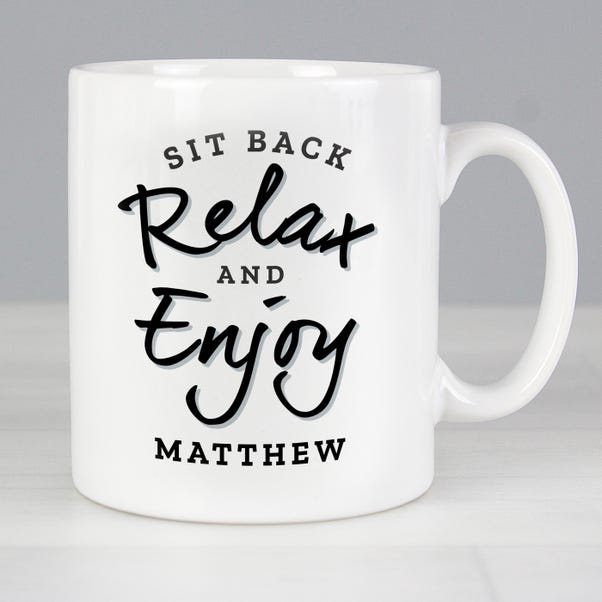 Personalised Sit Back and Relax Mug image 1 of 4
