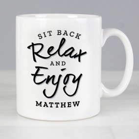 Personalised Sit Back and Relax Mug