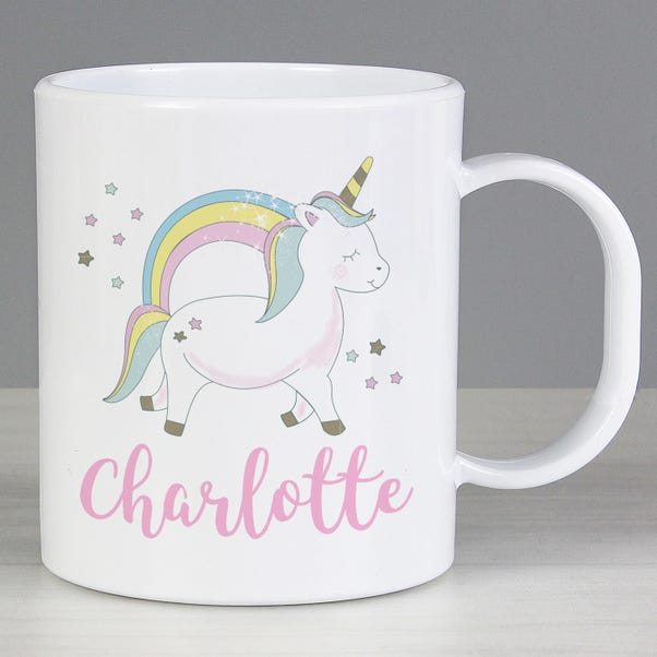 Personalised Baby Unicorn Plastic Mug image 1 of 4
