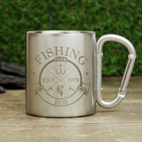 Personalised Fishing Club Stainless Steel Mug image 1 of 5