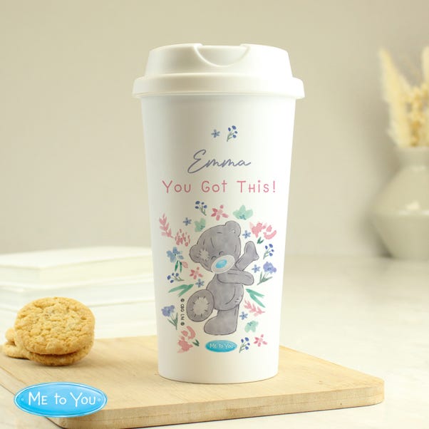 Personalised Me To You Floral Insulated Reusable Travel Cup image 1 of 4