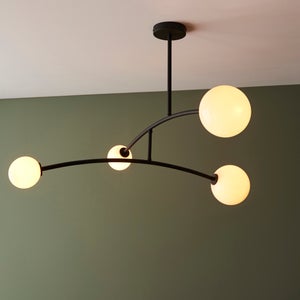 Vogue Nico 4 Light Semi Flush Ceiling Light