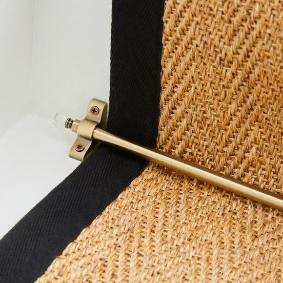 Faceted Resin Ball Finial Stair Rod