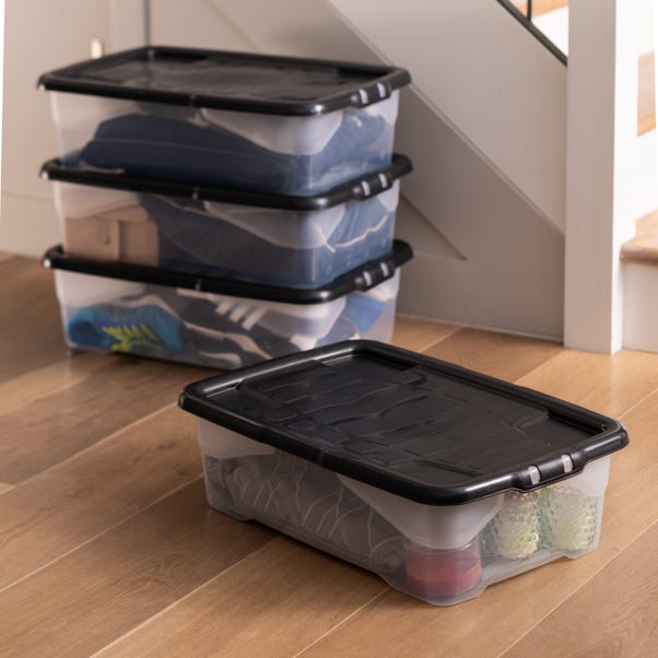 Set of 3 Strata 30L Curve Storage Box with Lids image 1 of 6