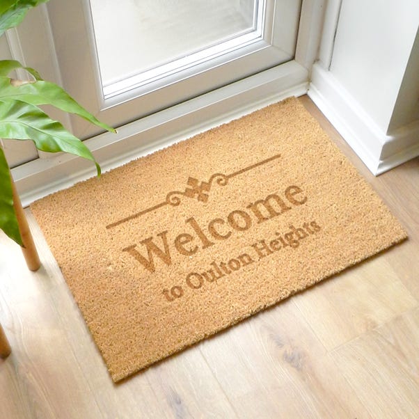 Personalised Rectangle Name or Number Doormat image 1 of 6