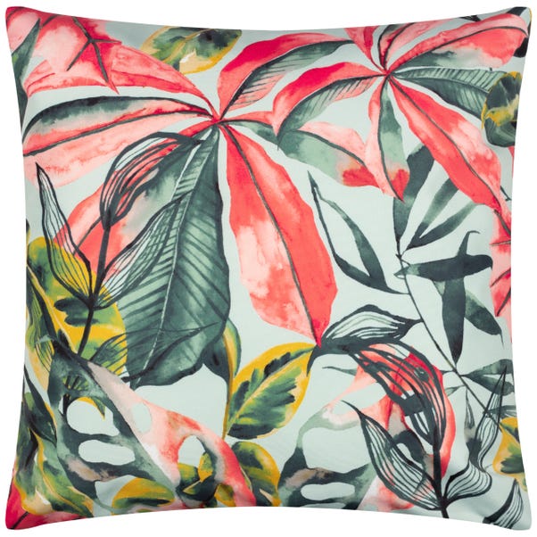 furn. Palm Print Outdoor Cushion image 1 of 4