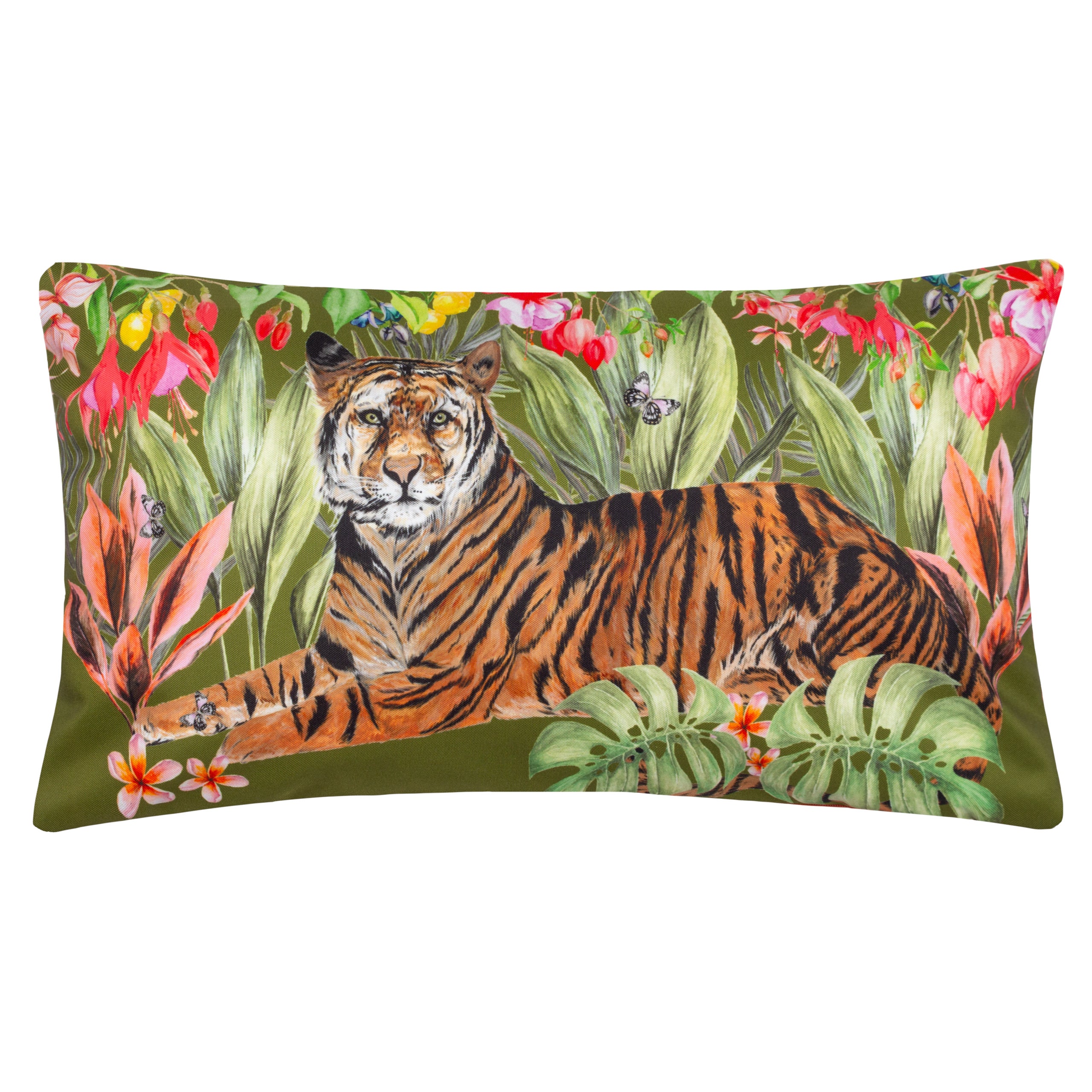 Furn Tiger Outdoor Boudoir Cushion Multicoloured