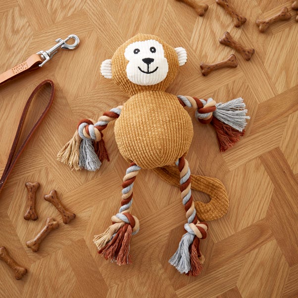 Monkey Rope Pet Toy with Squeaker image 1 of 3