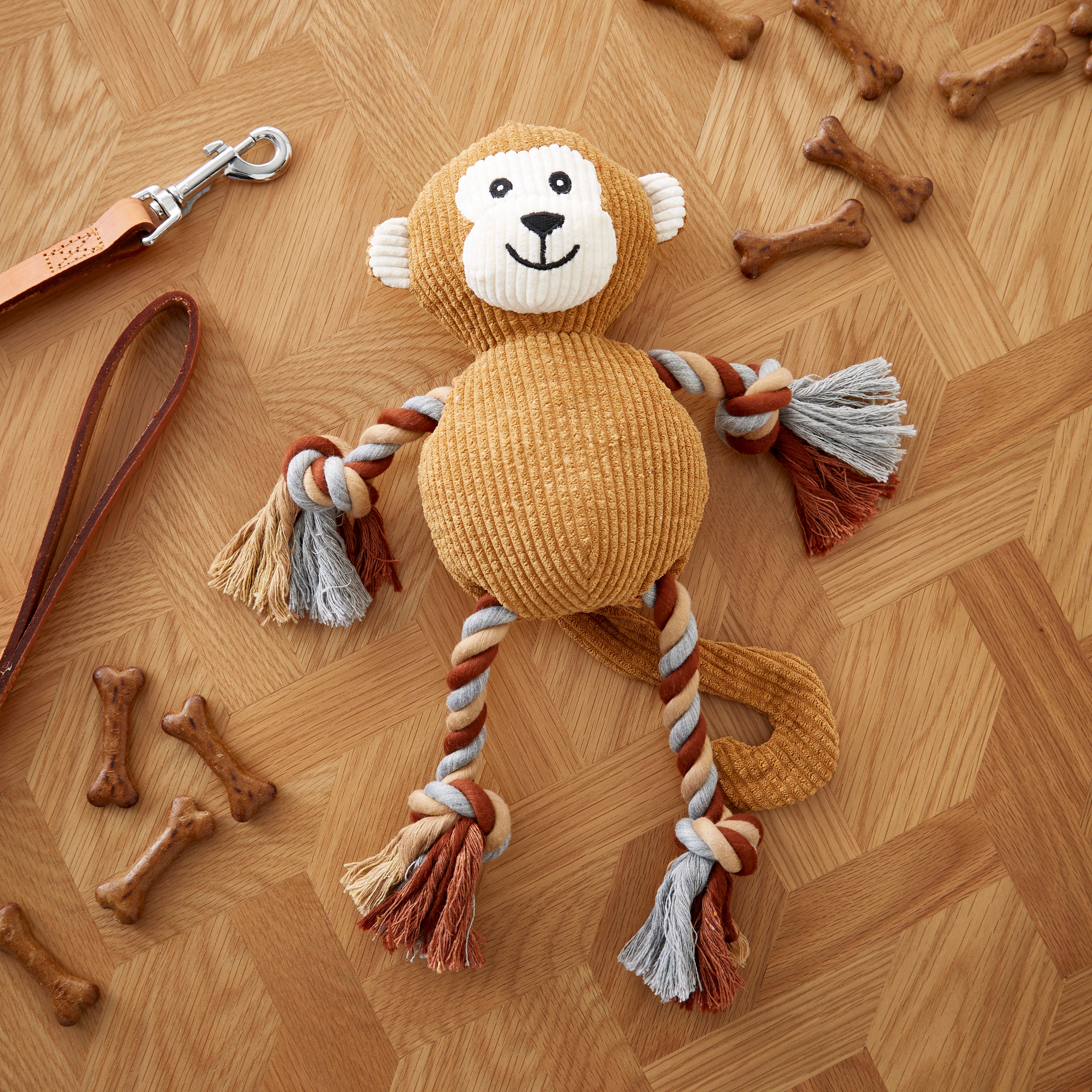 Monkey Rope Pet Toy with Squeaker