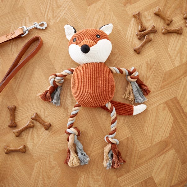 Fox Rope Pet Toy with Squeaker image 1 of 3