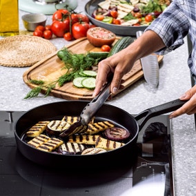 KitchenAid Classic Non-Stick Forged Aluminium Round Grill Pan, 28cm