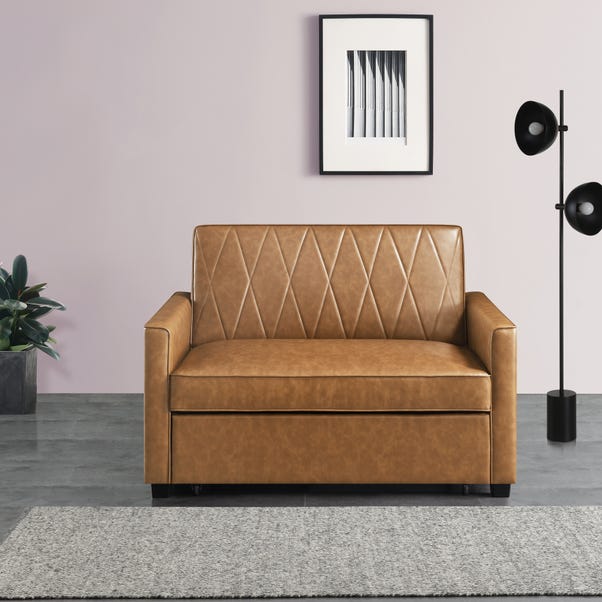 Serika Faux Leather sofa bed image 1 of 7