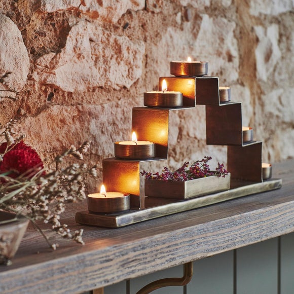 View Tealight Candle Holder With Decor Box View Tealight Candle Holder With Decor Box