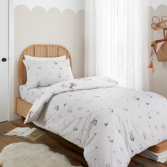 Bianca Bunny Rabbit Friends Cotton Duvet Cover & Pillowcase Set | Dunelm