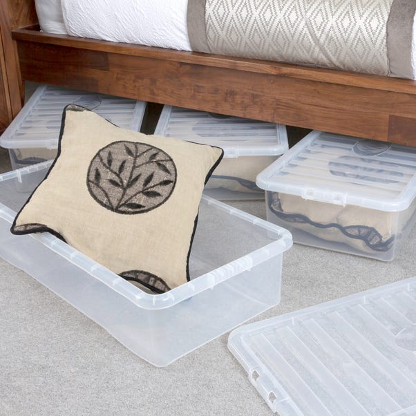 Wham Crystal Set of 5 Underbed Boxes & Lids image 1 of 6