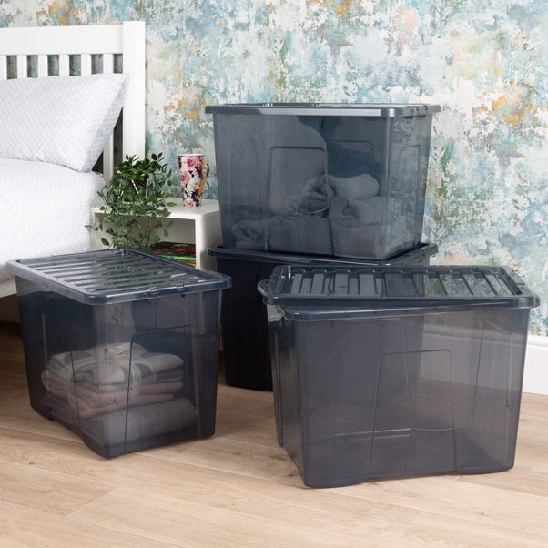 Wham Crystal Set of 4 Boxes & Lids, 80L image 1 of 6