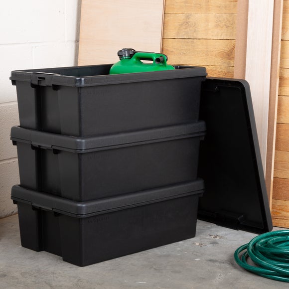 Wham Bam 36L Set Of 3 Stackable Boxes & Lids | Dunelm