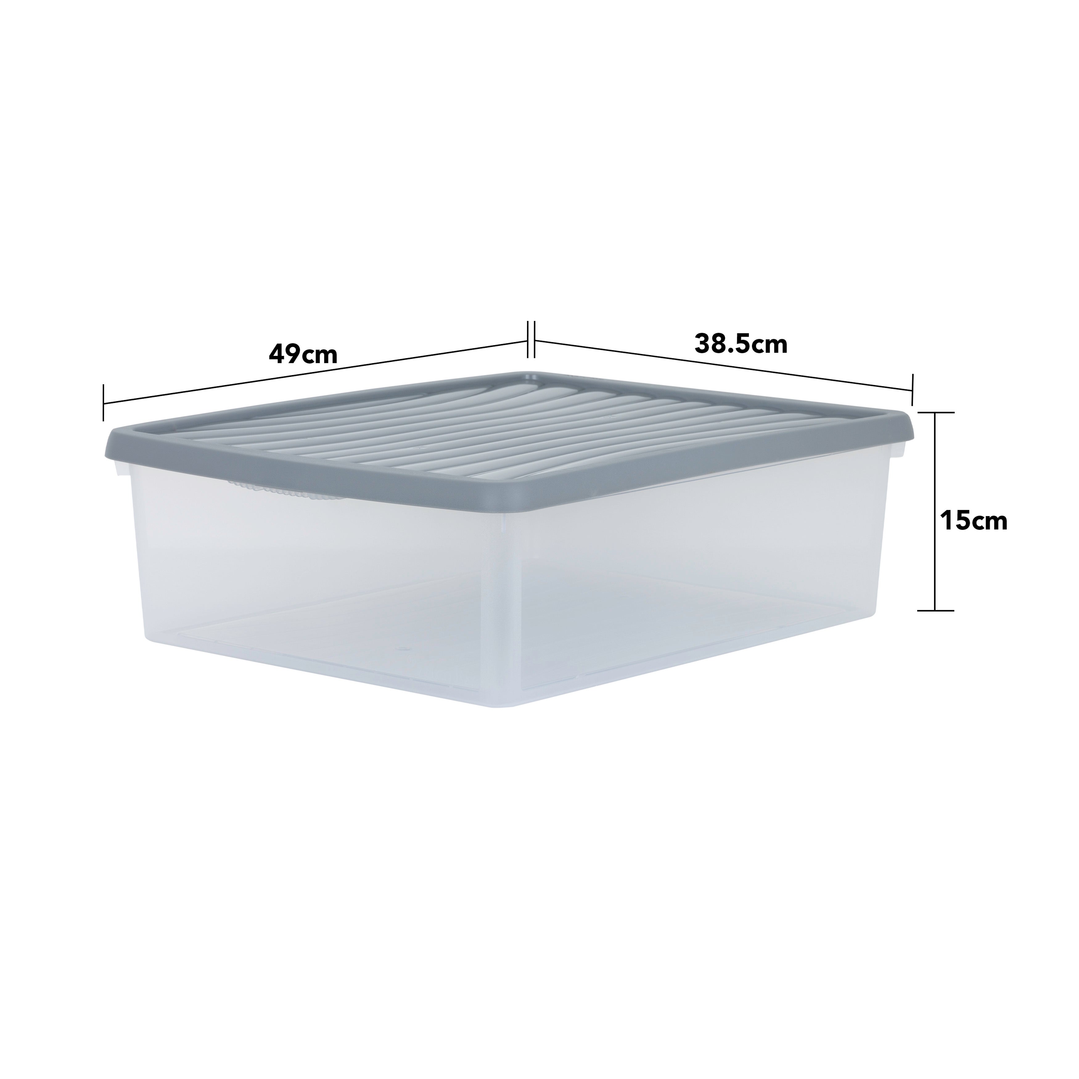 Wham Box 23.5L Set of 3 Stackable Boxes & Lids | Dunelm