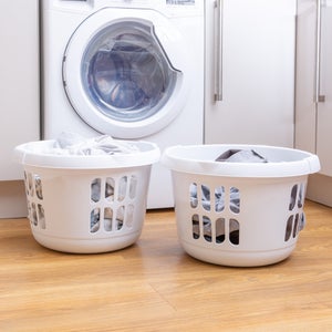Wham Casa Set Of 2 Round Plastic Laundry Baskets