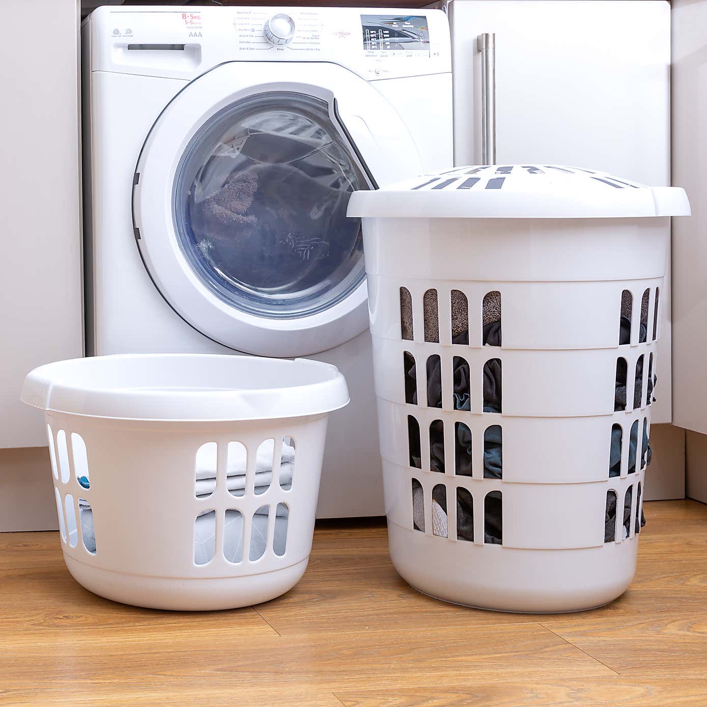 Wham Casa Plastic Laundry Basket Hamper Set Dunelm Wham Casa Plastic Laundry Basket Hamper Set Dunelm