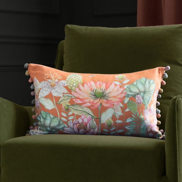 Nesidora Velvet Rectangle Cushion image 1 of 3