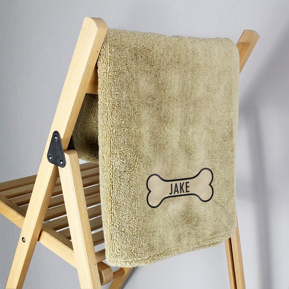 Personalised microfibre hotsell dog towel