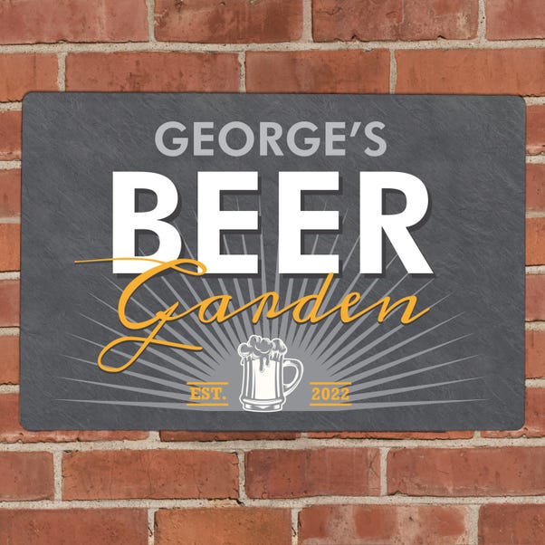 Personalised Beer Garden Metal Sign image 1 of 4