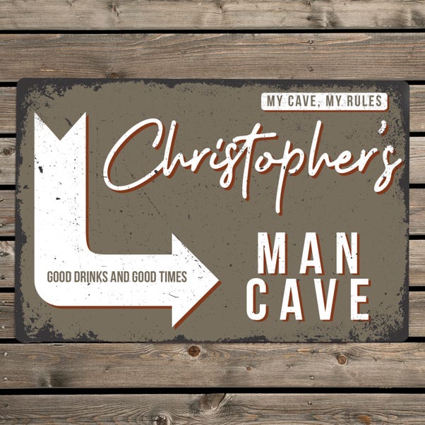 Personalised Man Cave Metal Sign image 1 of 4
