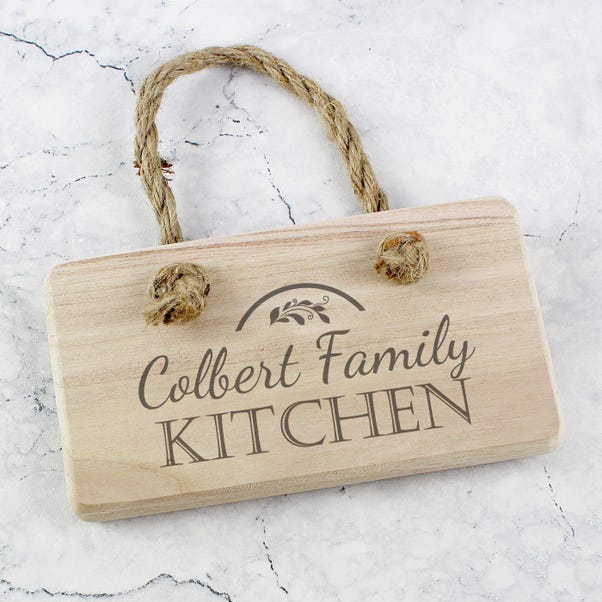 Personalised Kitchen Wooden Sign image 1 of 3