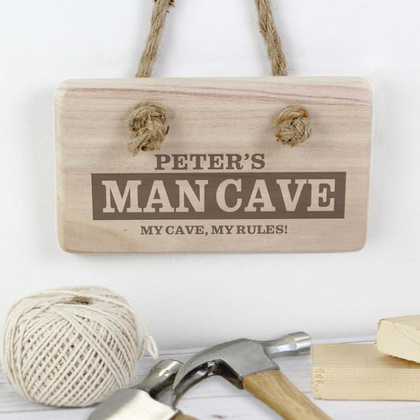 Personalised Man Cave Wooden Sign image 1 of 4