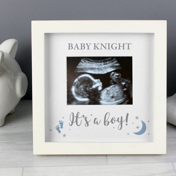  Personalised Its A Boy Baby Scan Frame  image 1 of 2