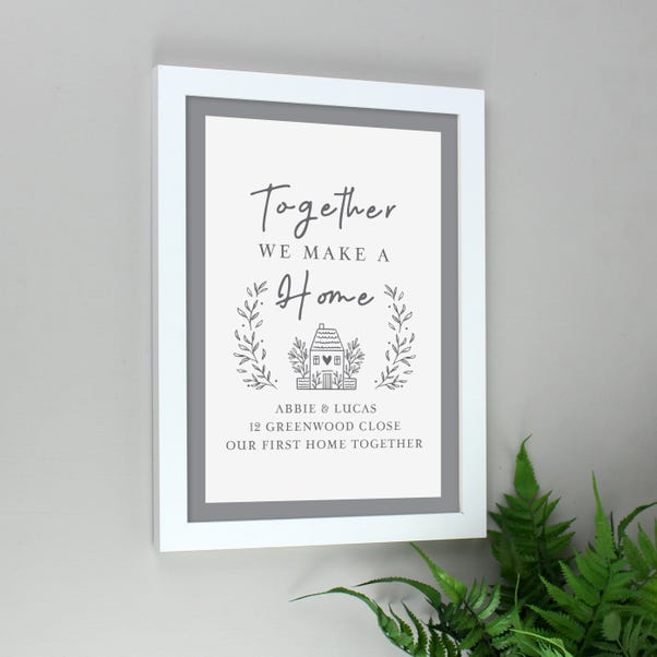 Personalised Home A4 Framed Print image 1 of 5