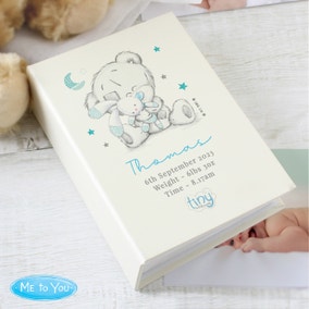 Personalised Tiny Tatty Teddy Blue Photo Album with Sleeves 