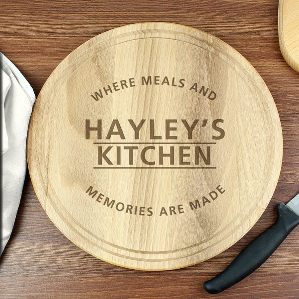  Personalised Meals and Memories Wooden Chopping Board  image 1 of 4