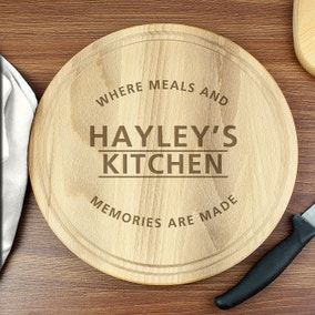  Personalised Meals and Memories Wooden Chopping Board 