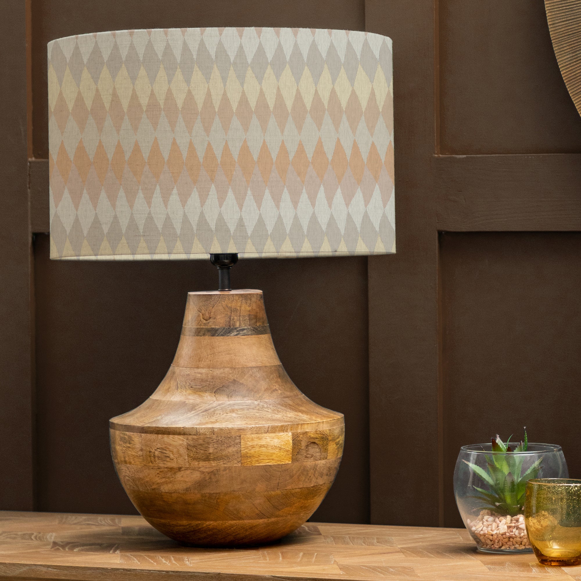 Leven Table Lamp With Mesa Shade Mesa Sand Beige