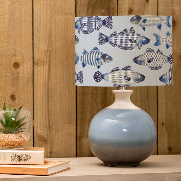Neso Table Lamp with Cove Shade image 1 of 2